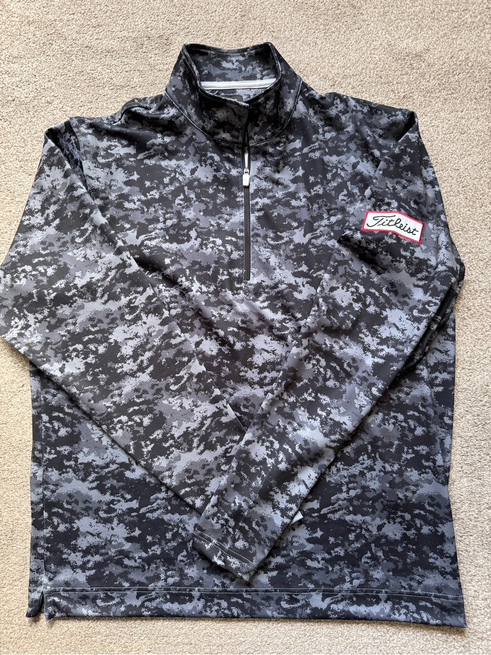 Mens Footjoy x Titleist Cloud Camo Quarter Zip Golf Pullover Sweater Size Medium